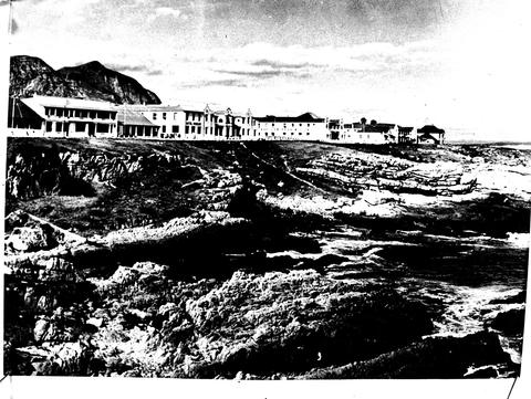 Hermanus, 1948. Hotels on coastline Hermanus, 1948. Hotels on coastline