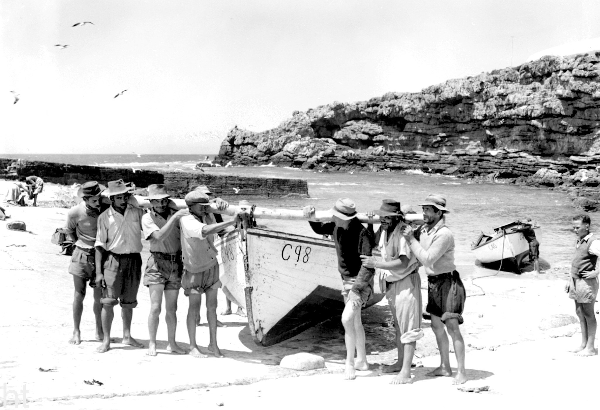 Hermanus Old Harbour - 1955 Hermanus, 1955. Old Harbour