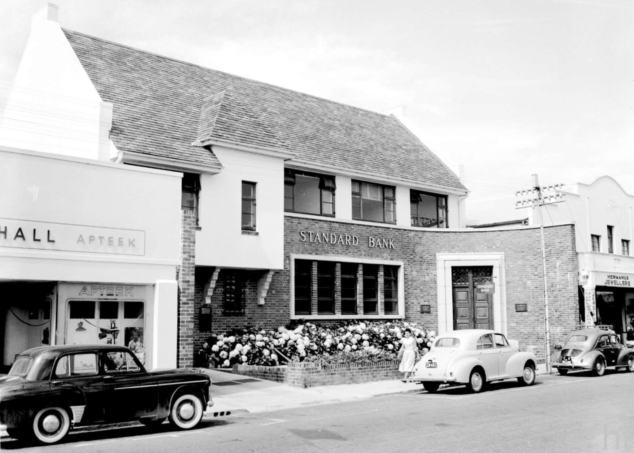 Hermanus Standard Bank 99 Main Street - 1955 Hermanus, 1955. Original Standard Bank